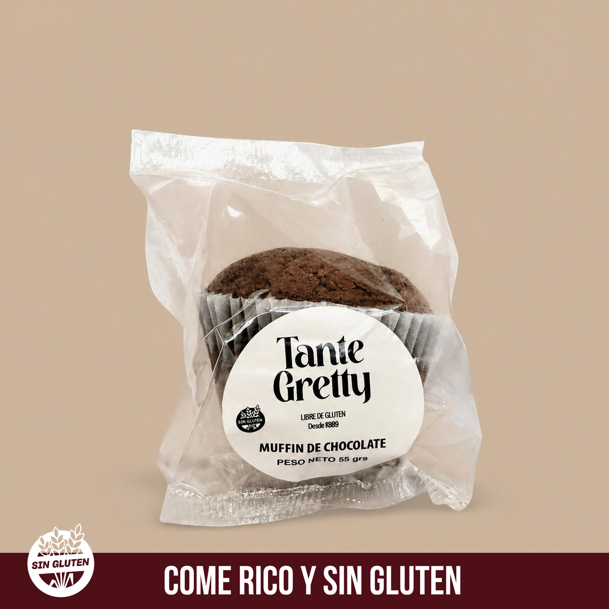 MUFFIN DE CHOCOLATE 1 UNIDAD